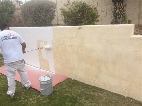 Paint Concrete Block Retaining Wall