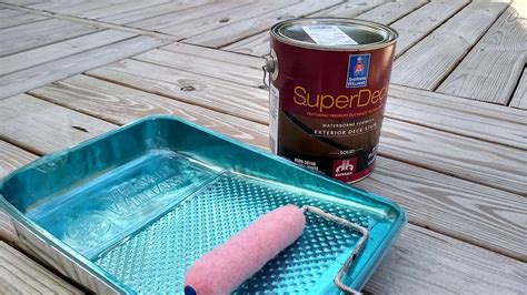 Paint Decking With A Roller