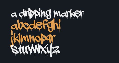 Paint Drip Font Dafont