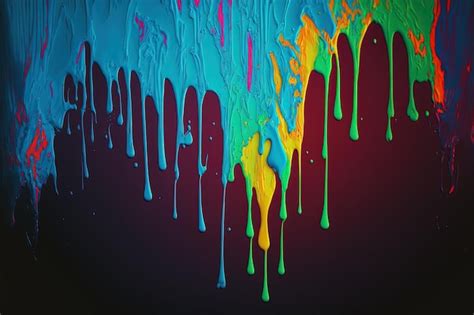 Paint Dripping Down Wall