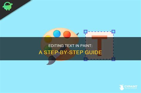 Paint Edit Existing Text