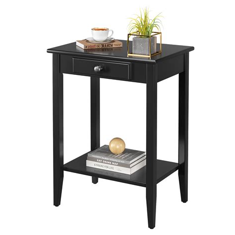 Paint End Table Black