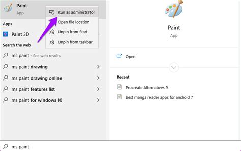 Paint Is Not Working In Windows 10