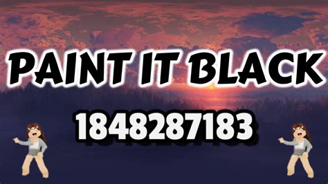 paint it black Roblox ID - Music Code - YouTube