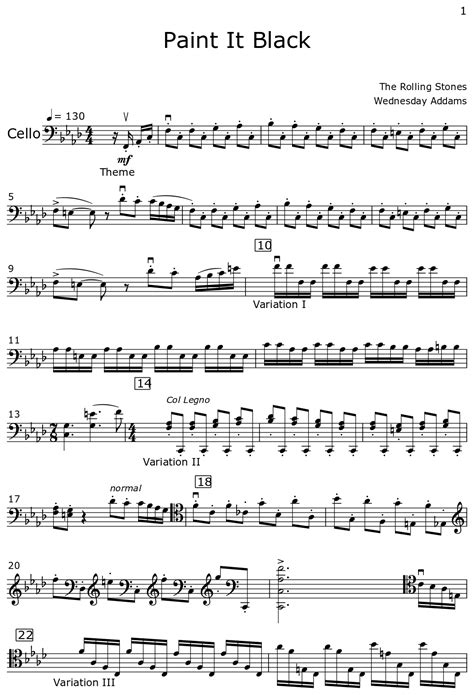 Paint It Black Cello Loop