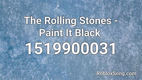 paint it black roblox id