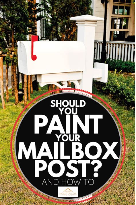 Paint Mailbox Post White
