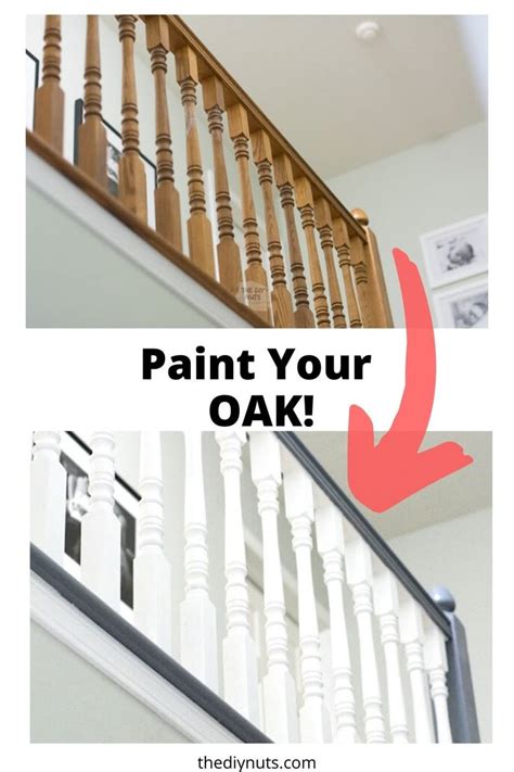 Paint Oak Railing White