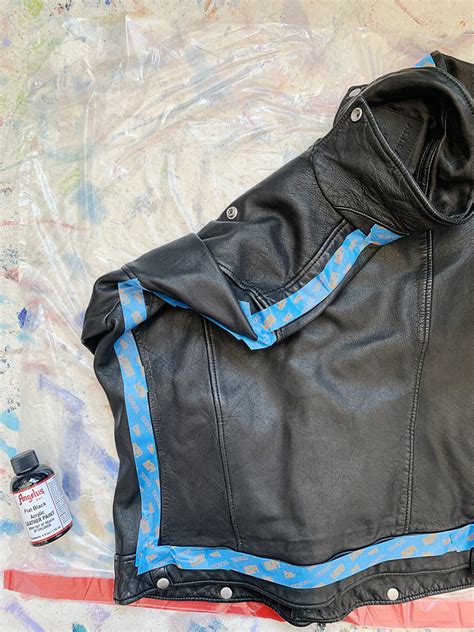 Paint On Leather Jacket