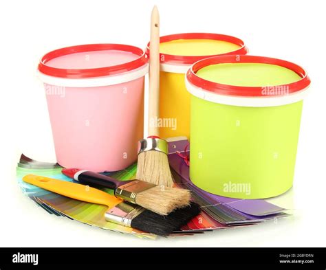 Paint Pots And Brushes