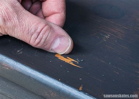 Paint Scratching Off Door