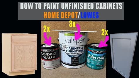 Paint Unfinished Cabinets