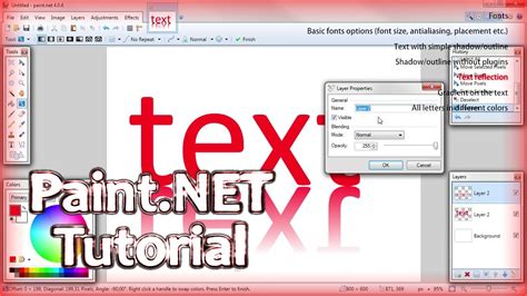 Paint.net Image In Text