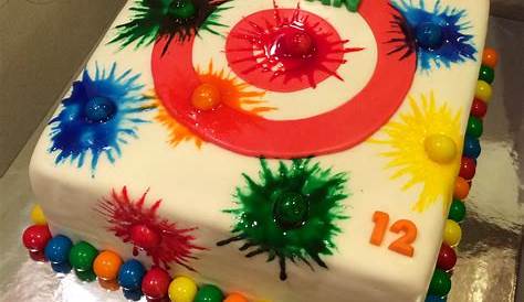 Paintball cake Paintball Birthday Party Ideas Low Impact Splatmaster
