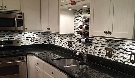 Unique Kitchen Painted Black Granite Countertops