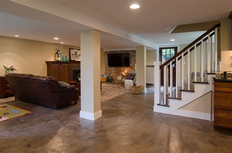 painted basement floor ideas