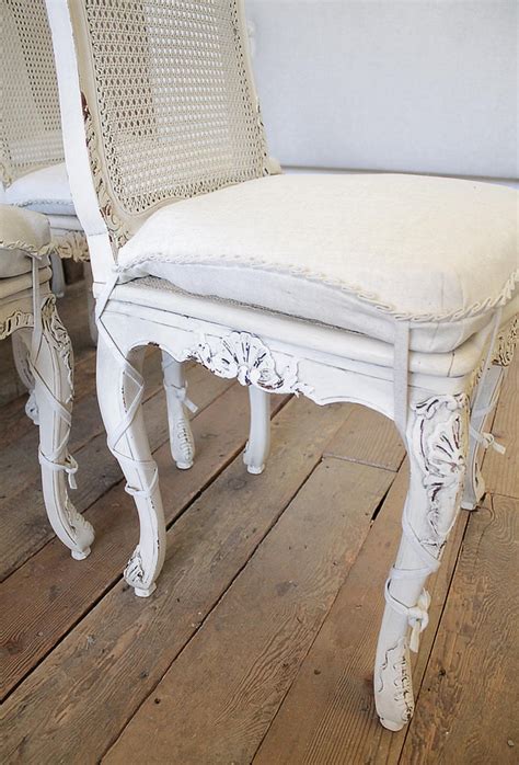 Painted Cane Back Dining Chairs