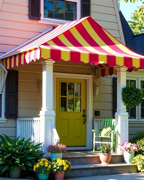 Painted Canvas Awning