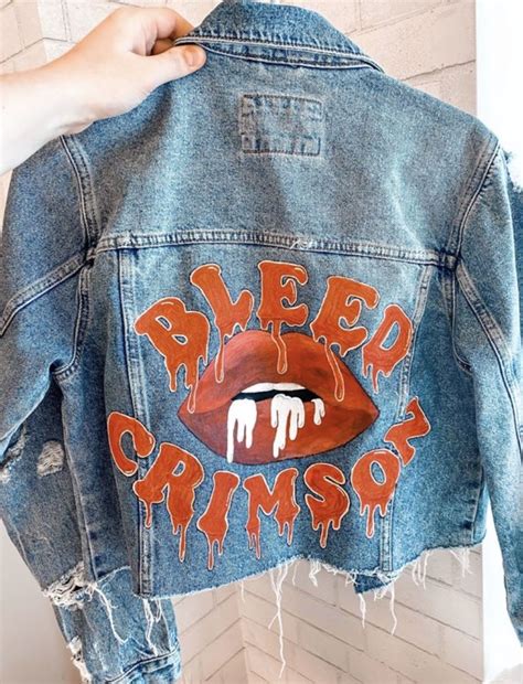 Painted Denim Jacket College