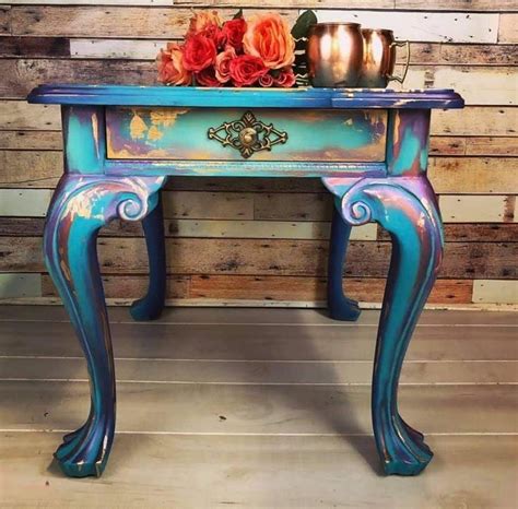 Painted Distressed Side Tables
