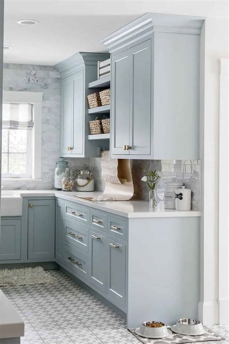 Painted Kitchen Cabinets Blue
