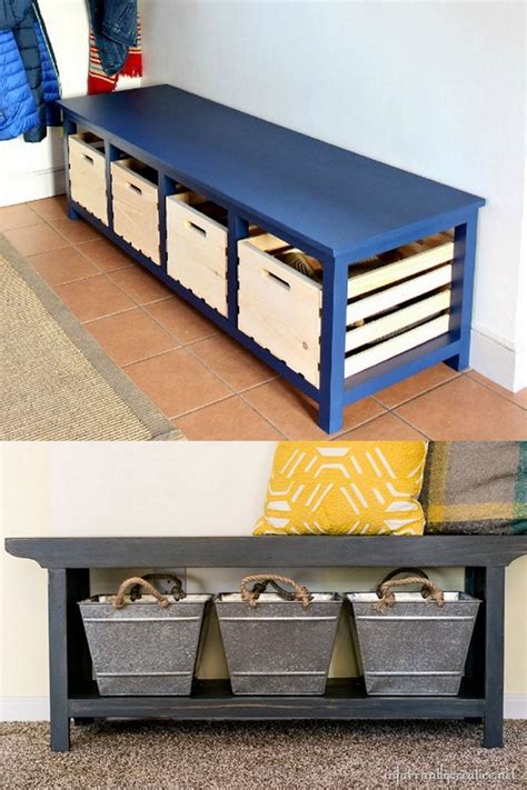 Painted Storage Bench Ideas