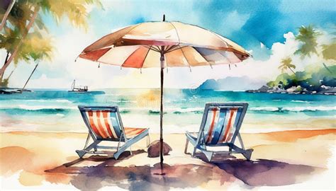 Painted Umbrella Beach