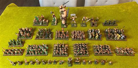 painted warhammer army