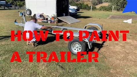 Painting Galvanized Trailer