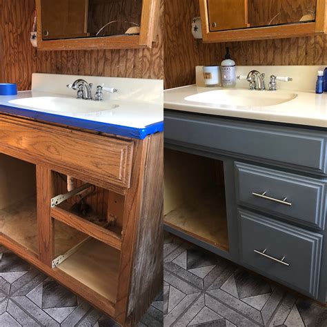 Painting Bathroom Vanity Before And After: Transform Your Space With A Fresh Look