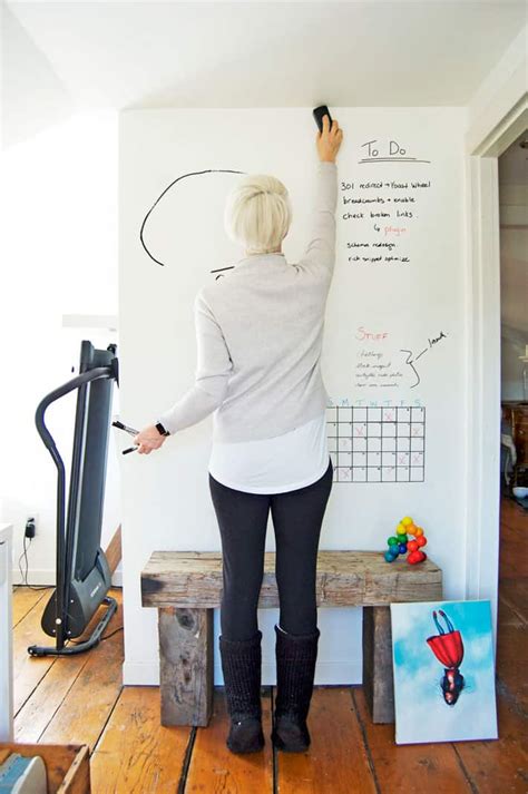 Try This Paint A Wall With Dry Erase Paint A Beautiful Mess