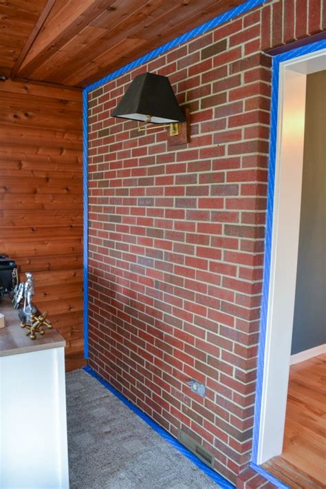 painting brick wall inside house