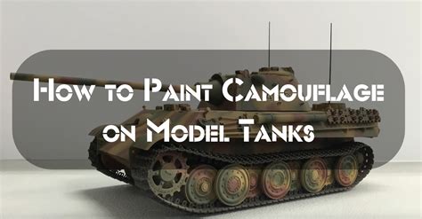 painting camouflage on model tanks