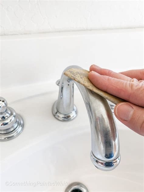 Painting Faucets White