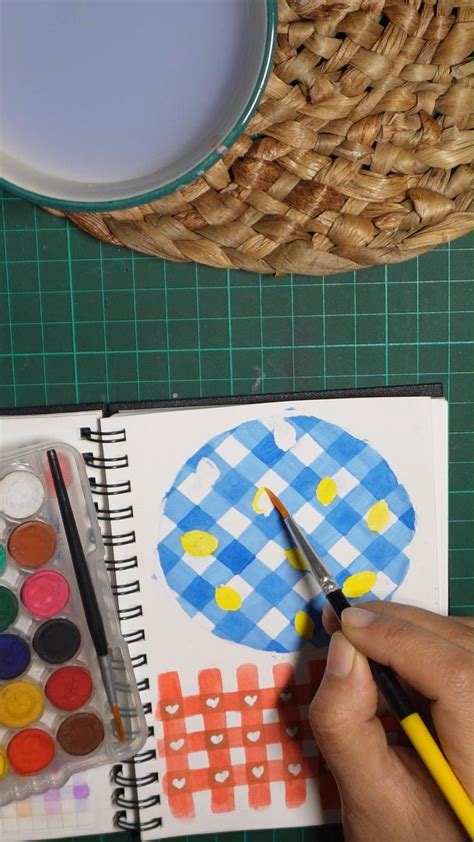 Painting Gingham Fabric