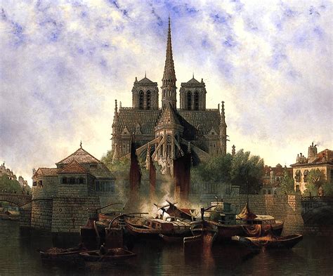 painting of notre dame