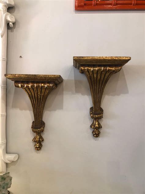 Pair Of Wall Shelf Sconces