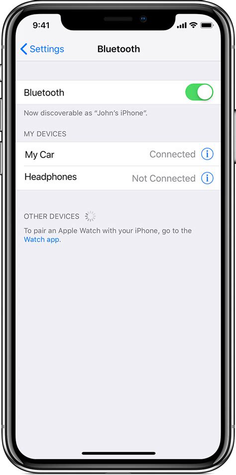 Pairing Apple Devices Via Bluetooth