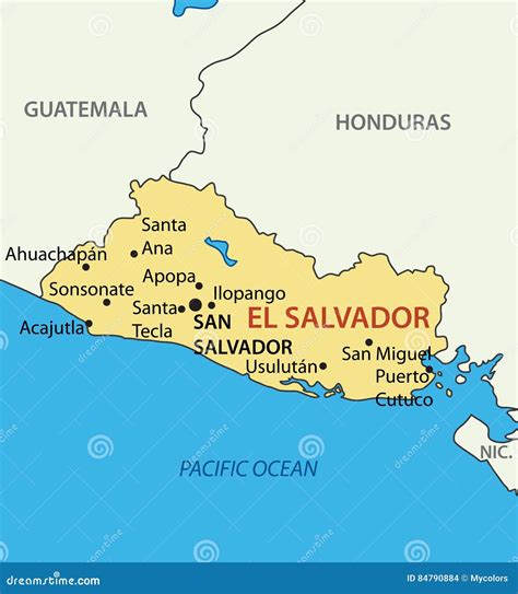 pais el salvador mapa