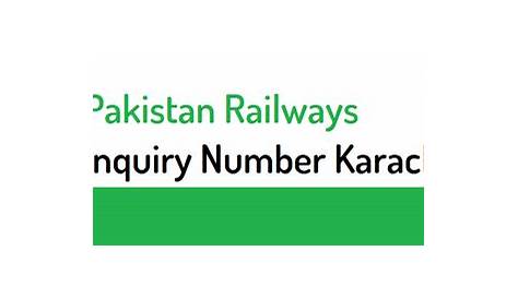 Pakistan Railway Inquiry Number Karachi s