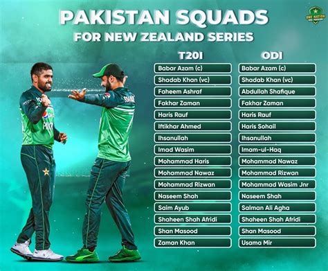 pakistan squad against nz