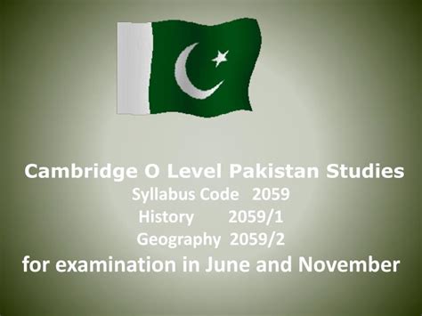pakistan studies main topics for presentation