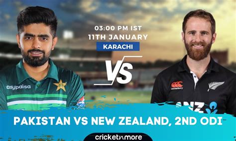 pakistan vs new zealand 2nd odi prediction