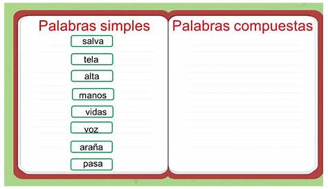 TEMA 7 PALABRAS SIMPLES Y COMPUESTAS