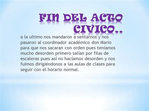 palabras para un acto civico