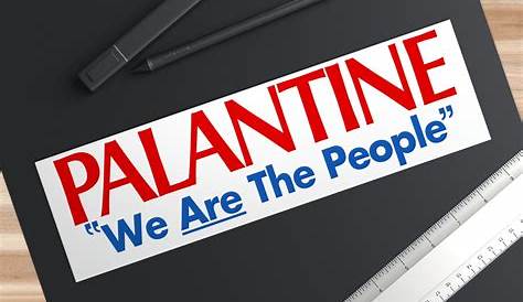 Decision 2020 Vote Palantine We Are the People Bumper