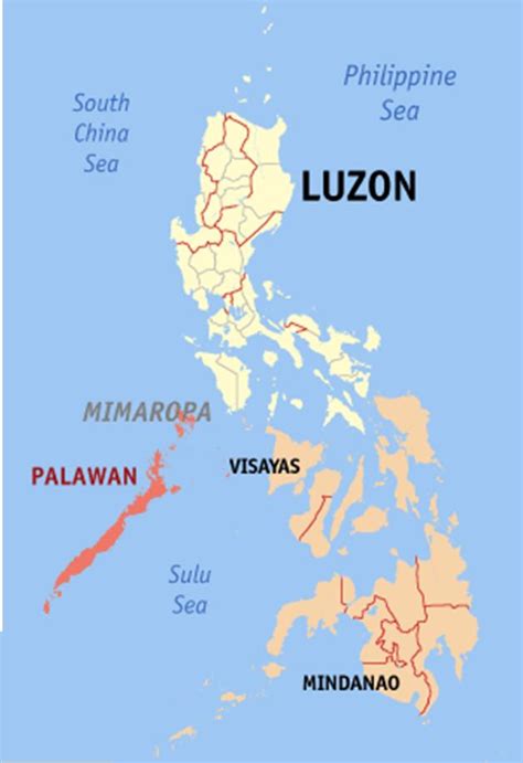 palawan is part of luzon or visayas