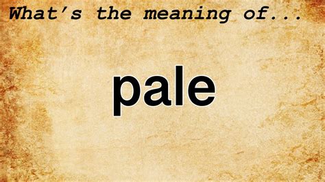 Pale In Comparison To Definition