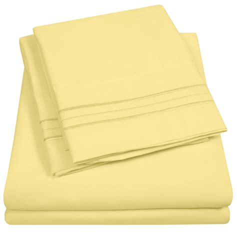 Pale Yellow Bed Sheets