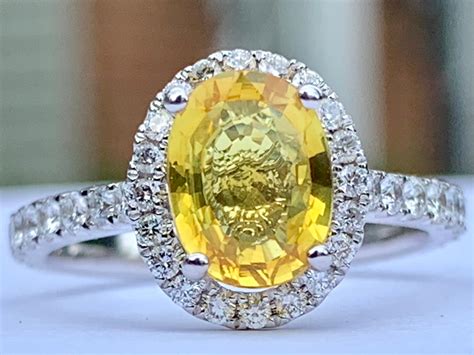 pale yellow sapphire engagement rings